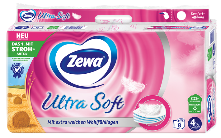 Zewa Ultra Soft mit Stroh-Anteil © Essity