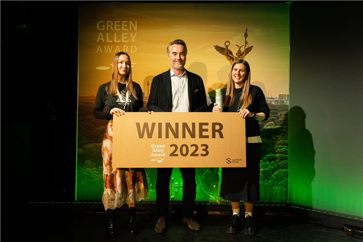 The winner of the Green Alley Award 2023, Europe’s first startup prize for the circular economy, is S.Lab from Ukraine. © Green Alley Award