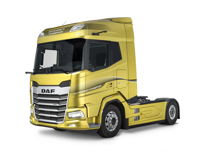 Die Efficiency Champion-Modelle des XD, XF, XG und XG+ für die niedrigsten Kraftstoffkosten und die günstigsten Mautsätze sind jetzt verfügbar © DAF Trucks Deutschland GmbH