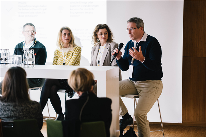 Die Patinnen und Paten der VINCI-Stiftung – alle Mitarbeitende der VINCI-Unternehmen – berichten über positive Erfahrungen © Marc Wiedemann 