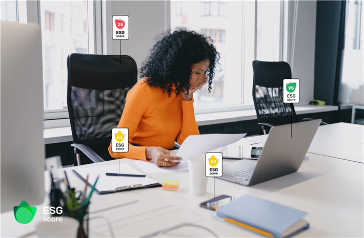 Abbildung 1: Der ESG-Score schafft Bewusstsein für und Transparenz über die Nachhaltigkeit von Standardprodukten. © ESG Score