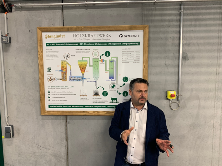 Erläuterung des Funktionsprinzips durch Marcel Huber, Gründer von SYNCRAFT © Kai Platz