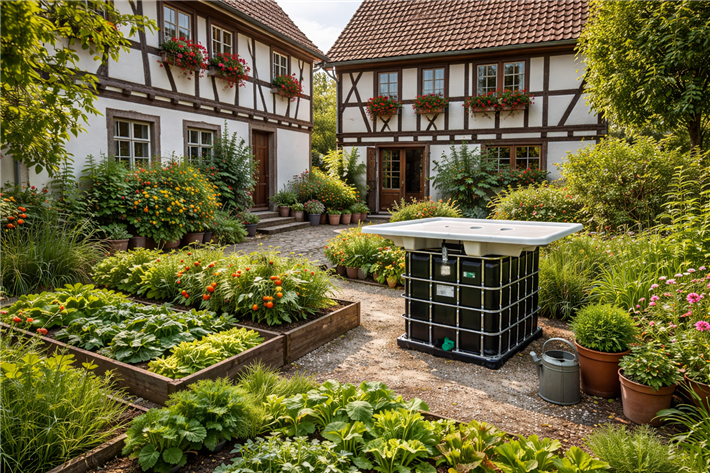 Mit einer innovativen Kombination aus autarker Regenwassernutzung und intelligenter Unterflurbewässerung setzt die Maßstäbe in der automatisierten Bewässerung im öffentlichen Raum. &copy; Pluvara 