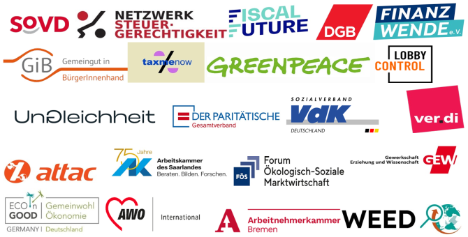 Ein Zusammenschluss von 21 Sozialverbänden, Gewerkschaften, Umweltorganisationen und zivilgesellschaftlichen Initiativen, die mehrere Millionen Menschen in Deutschland vertreten, fordert die Bundesregierung auf, Steuersubventionen für Erb:innen sehr großer Unternehmensvermögen zu streichen. &copy; FÖS