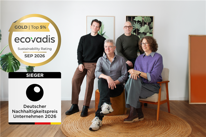 LEEF Blattwerk Management Team – V.l.n.r.: Marco Holz, Robert Fenivesy, Jens Christoph, Eva Swarowsky &copy; Leef Blattwerk GmbH