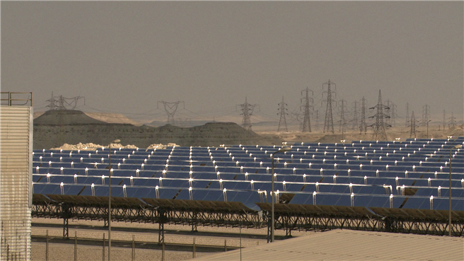 Gas-Solar-Kombinationskraftwerk, Kuraymat, Ägypten. ©2014 Allegrofilm/Dani Purer 