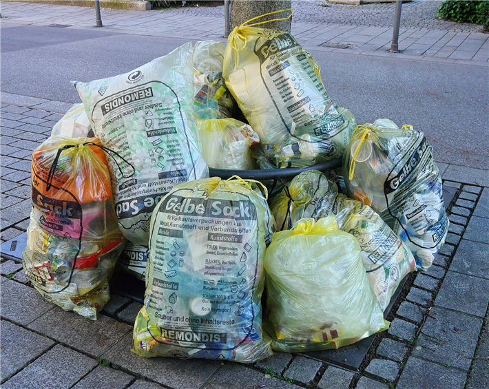 Abfallanalysten bemängeln, dass etwa die Hälfte dessen, was an Verpackungen im gelben Sack oder in der gelben Tonne landet, nicht dort hingehört. © Letiha, pixabay.com