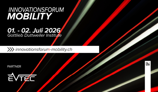 Innovationsforum Mobility, 01.-02. Juli 2026 in Rüschlikon