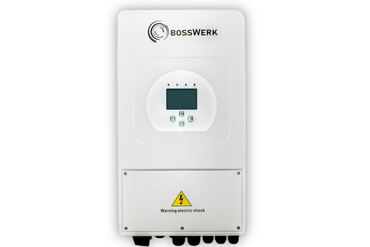 Bosswerk stellt zwei neue Hybrid-Wechselrichter mit AC und DC Kopplung für private Haushalte und kleine Gewerbebetriebe vor: BW-HY3600 und BW-HY4600