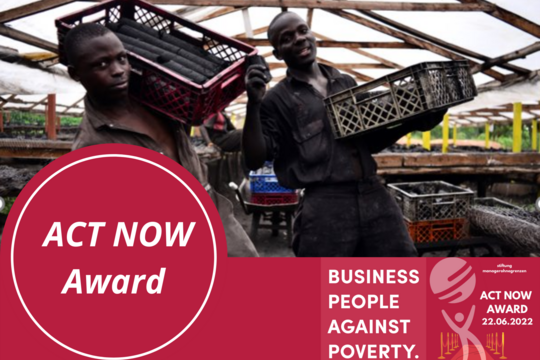 ACT NOW Award - Business People against Poverty