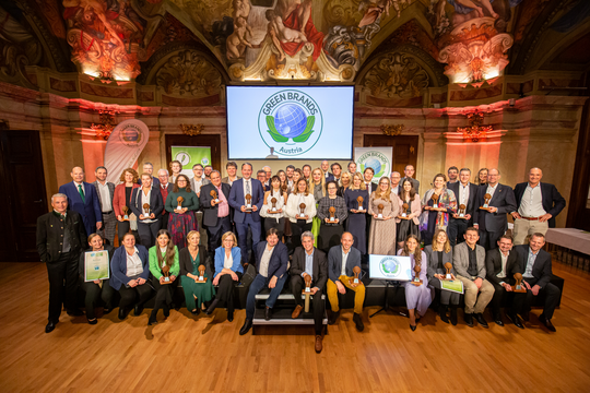 55 Marken sowie Katharina Rogenhofer in Wien als GREEN BRANDS Austria ausgezeichnet