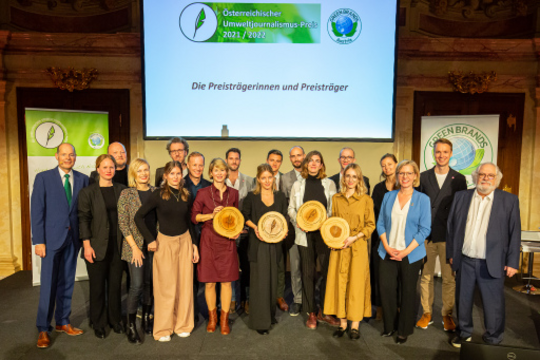 Österreichischer Umweltjournalismus-Preis 2022: Die Preisträger stehen fest