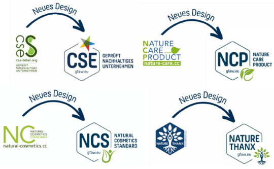 Nachhaltigkeits-Siegel der GfaW im neuen Design