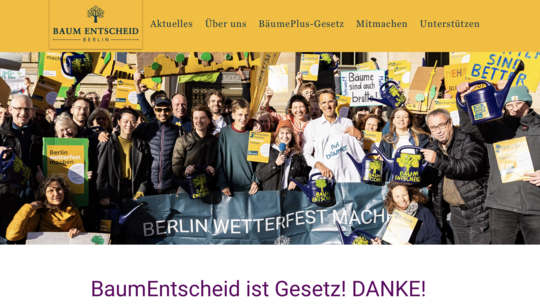 Baumentscheid in Berlin erfolgreich