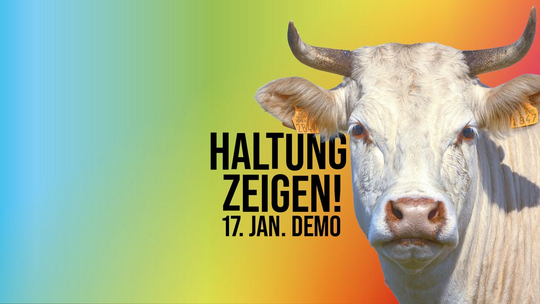 Haltung zeigen! „Wir haben es satt!“-Bündnis fordert von
Bundesregierung zukunftsfähige Agrarpolitik