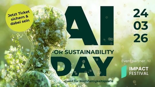 AI for Sustainability Day 2026 am 24. März: KI wirksam für Nachhaltigkeit einsetzen