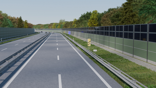 Strom aus Lärmschutzwänden