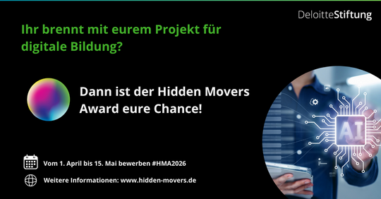 Ihr brennt mit eurem Projekt für digitale Bildung?