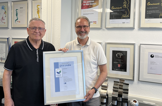 Druckstudio Gruppe erneut erfolgreich EMAS-rezertifiziert